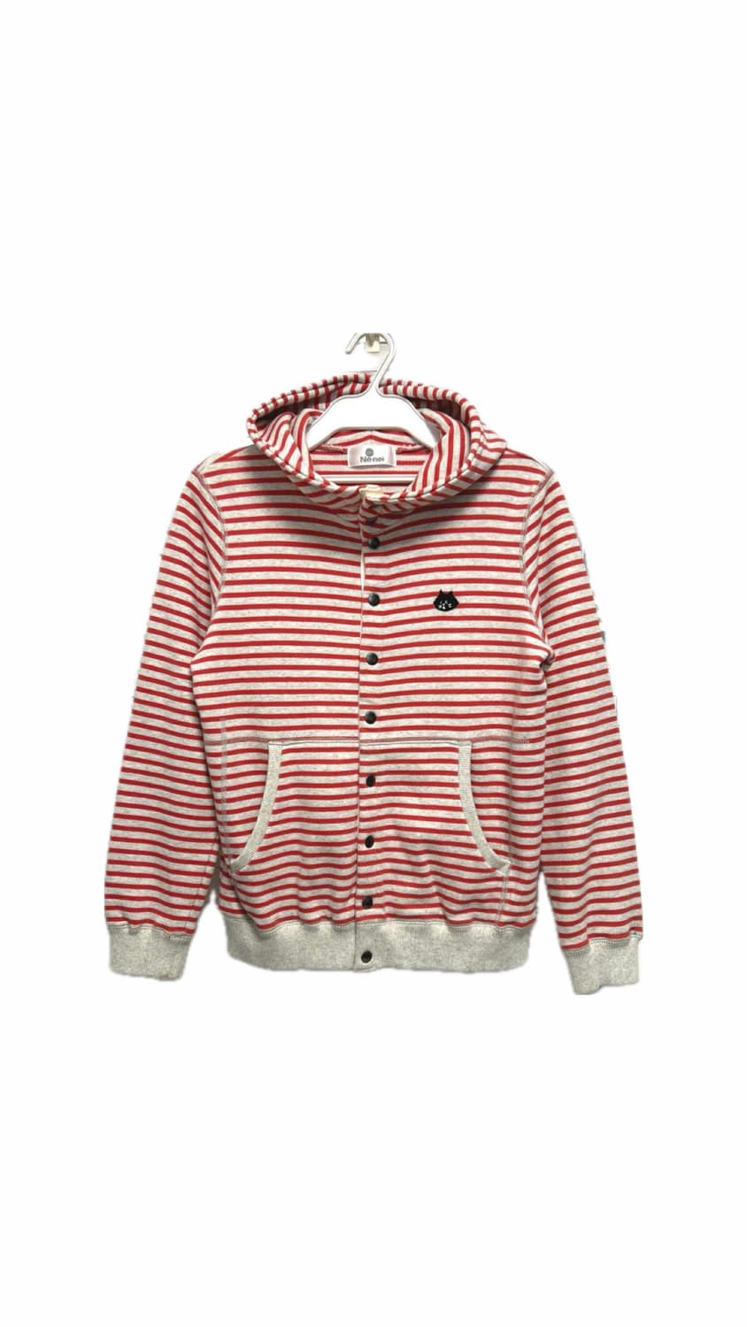 네넷냐 스트라이프 후드집업 🐱red 상품이미지1