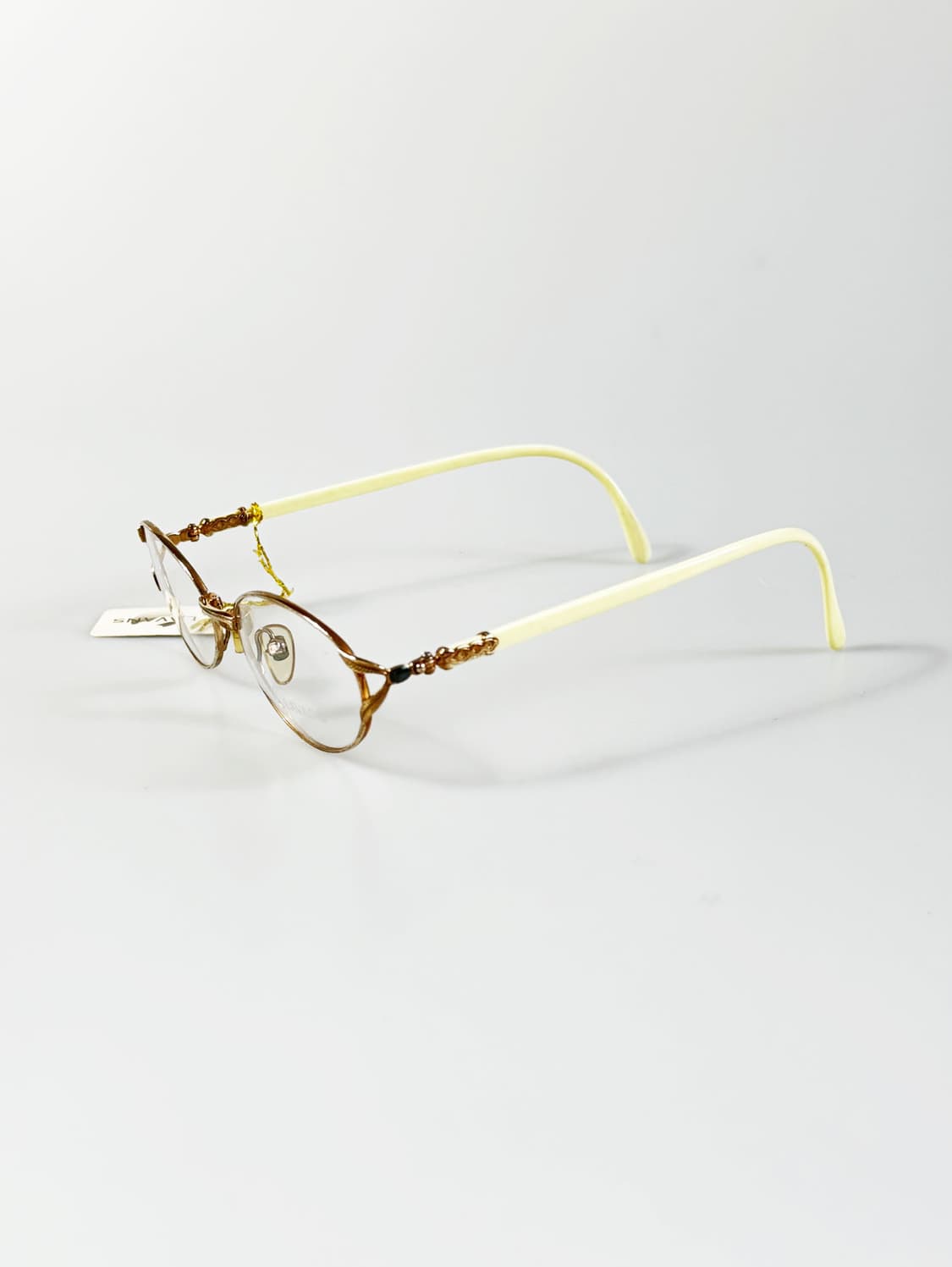 90s LAVANS 골드 슬림 오벌 프레임 빈티지 안경 상품이미지3
