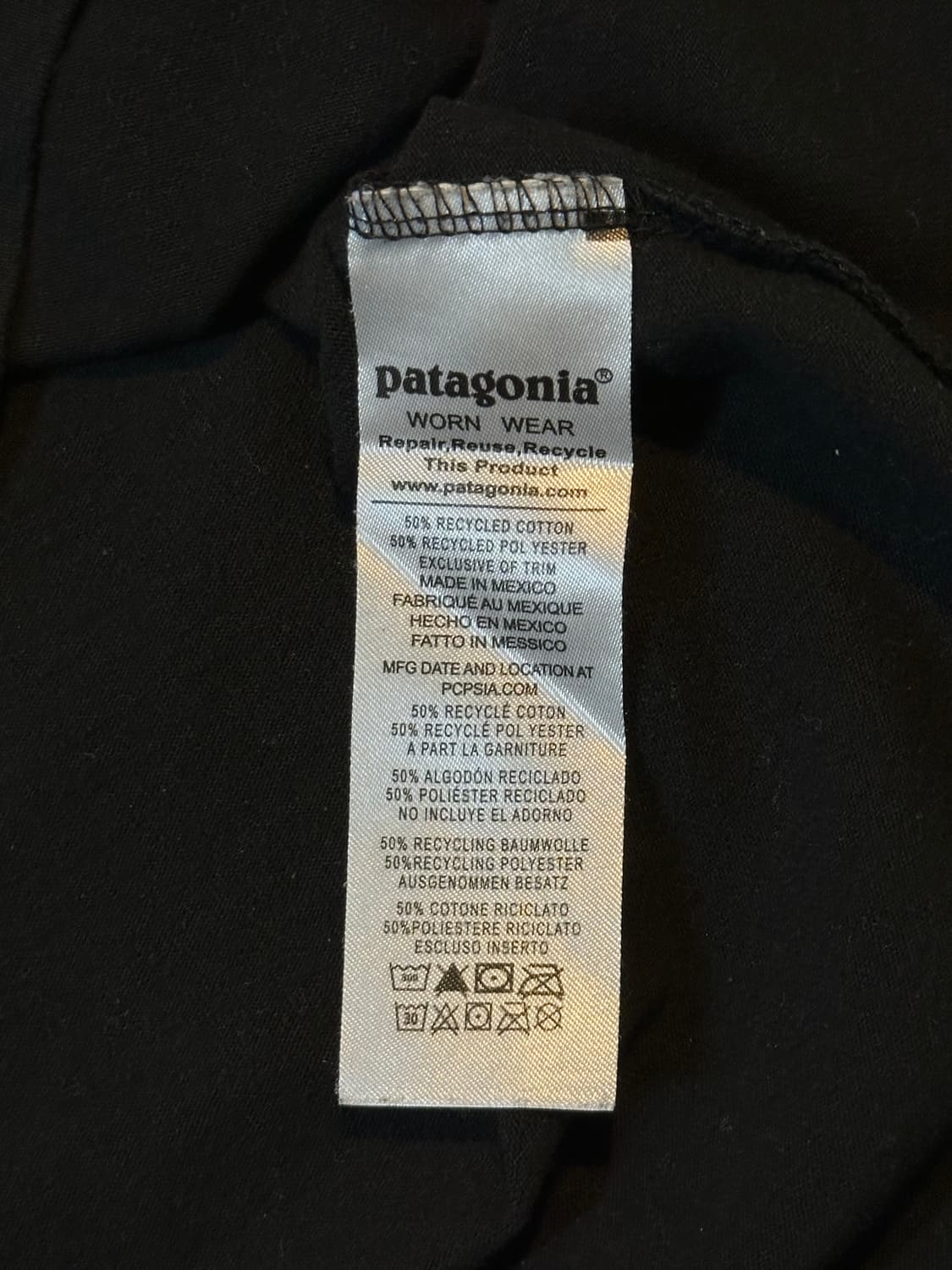 파타고니아 PATAGONIA 피츠로이 백프린팅 반팔 티셔츠 블랙 상품이미지6