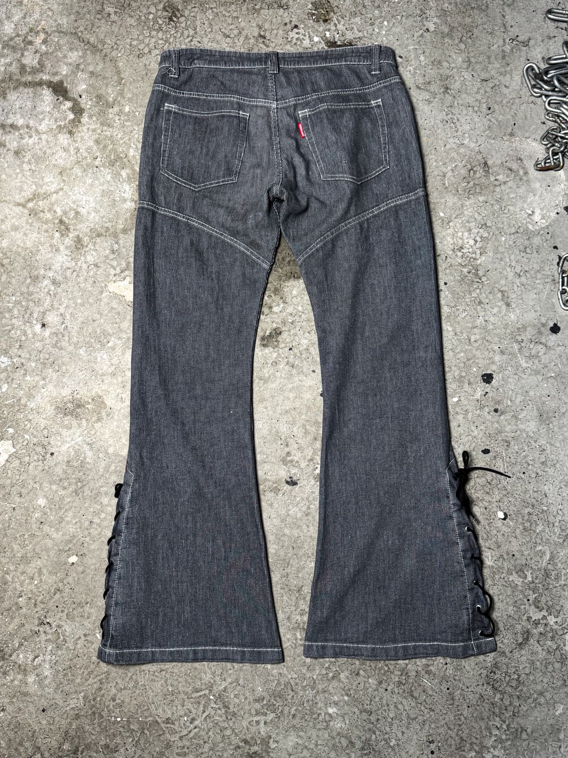 Tornado Mart – Lace-up Flared Pants 상품이미지9