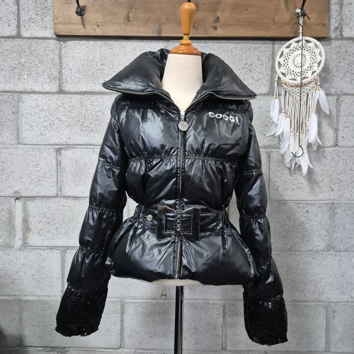 쿠지 여성벨티드 숏패딩(시퀸카라) 희귀레어템 상품이미지6