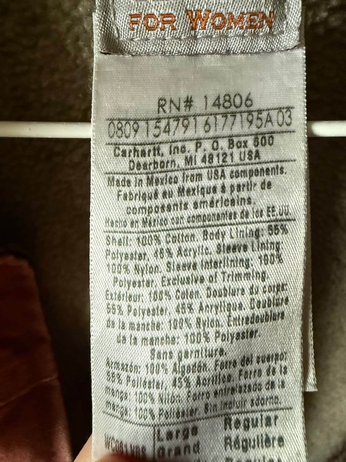 칼하트 wc061 vrs 상품이미지3