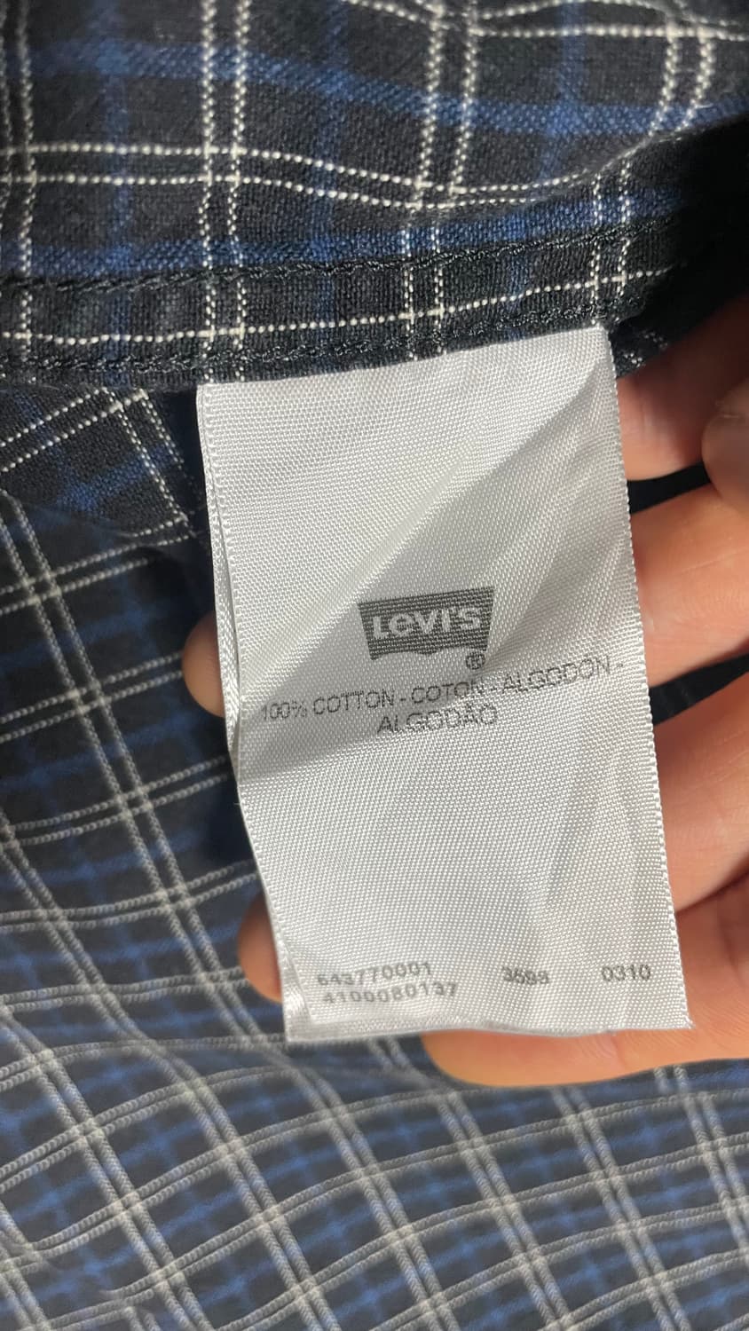 USA 00s 미국 빈티지 워크웨어 아메카지 리바이스 레드탭 체크 셔츠 상품이미지10