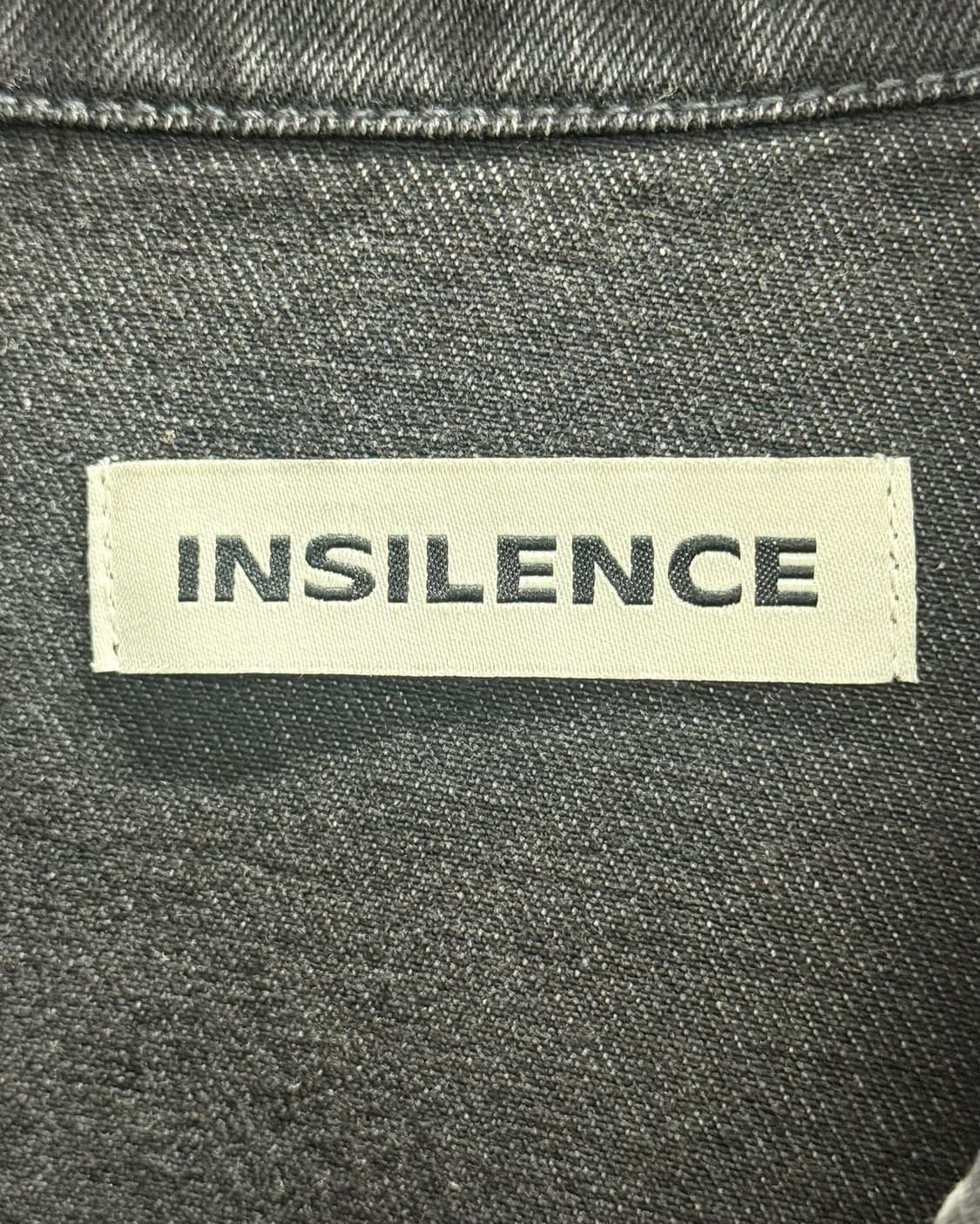 인사일런스 콘트라스트 흑청 데님 트러커 워크 자켓 오버핏 블랙 M 95 상품이미지8