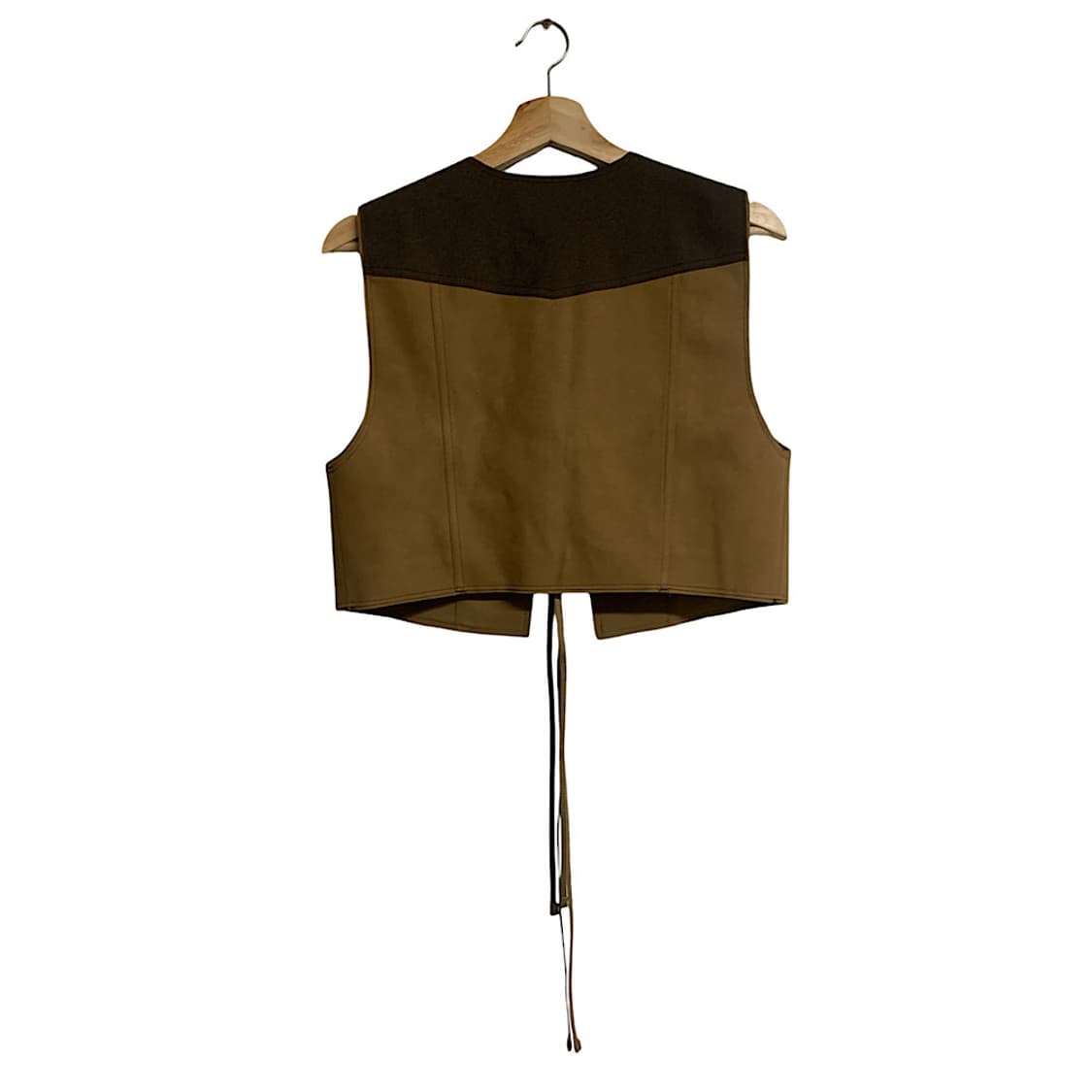 KUME 쿠메 컬러 블록 스웨이드 베스트 S 상품이미지6