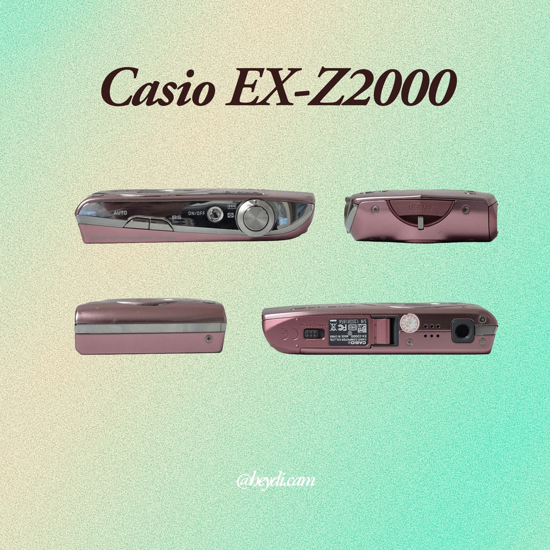 A급<< (로제, 모카, 아일릿) 카시오 엑슬림 z2000 핑크 상품이미지3