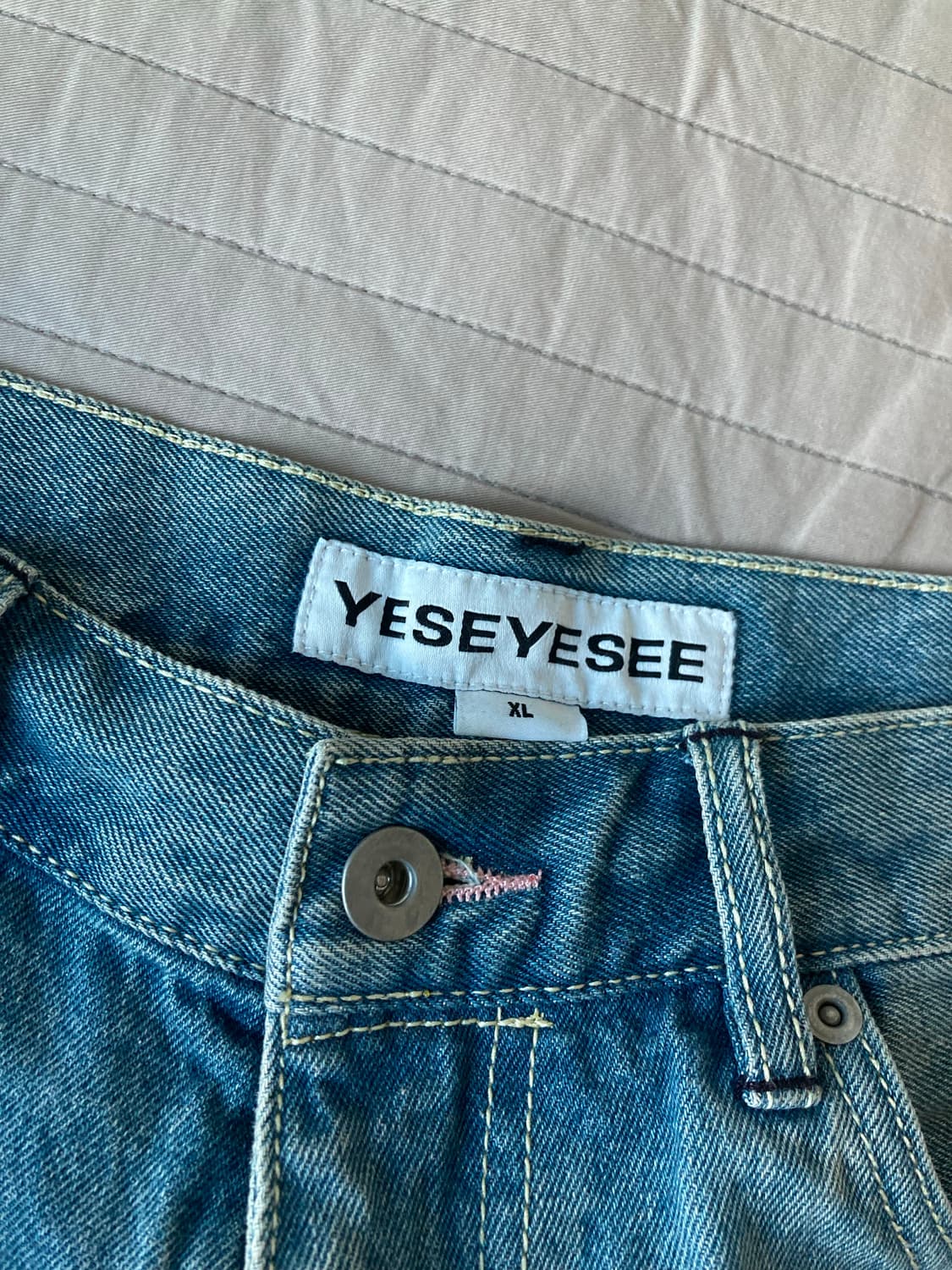 예스아이씨 데님 쇼츠 xl 상품이미지3