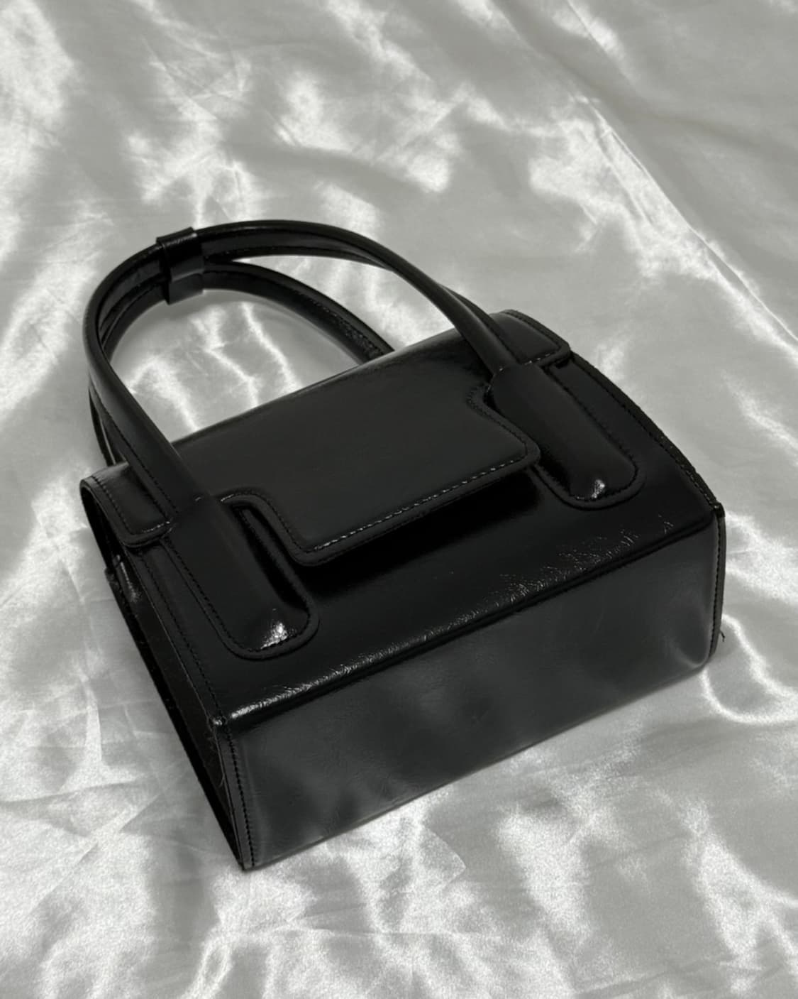 (새상품) 블랙 레더백  상품이미지3