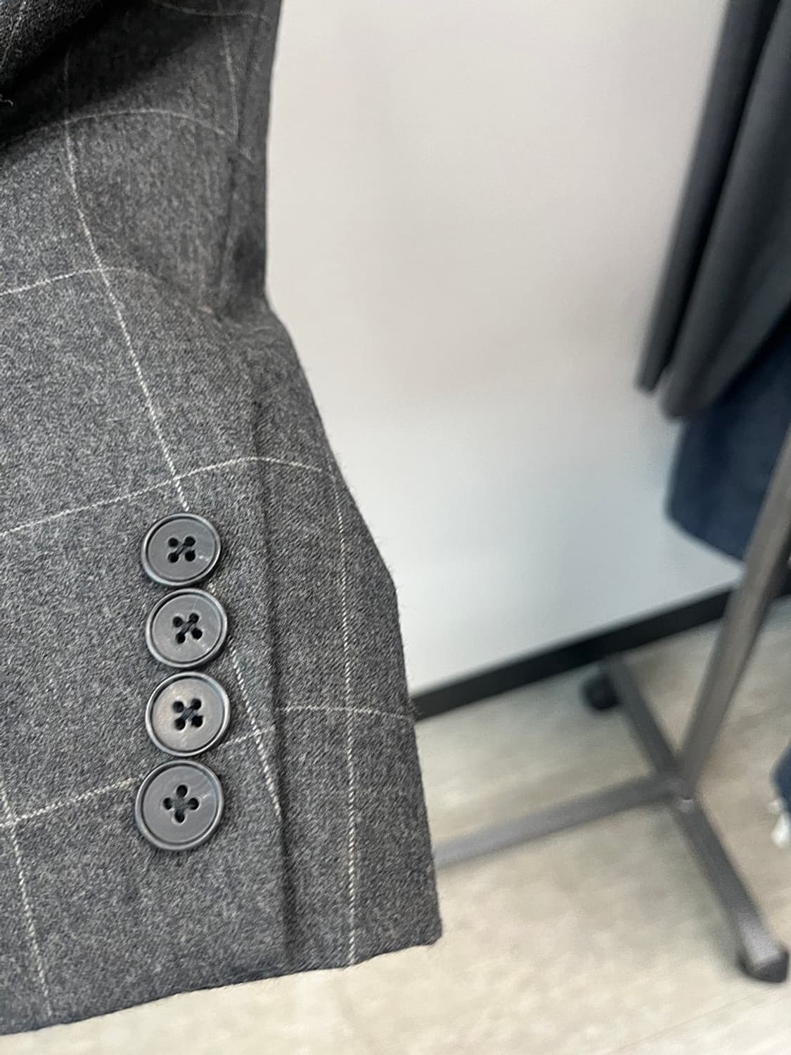 여) 폴로 그레이 체크자켓  상품이미지5