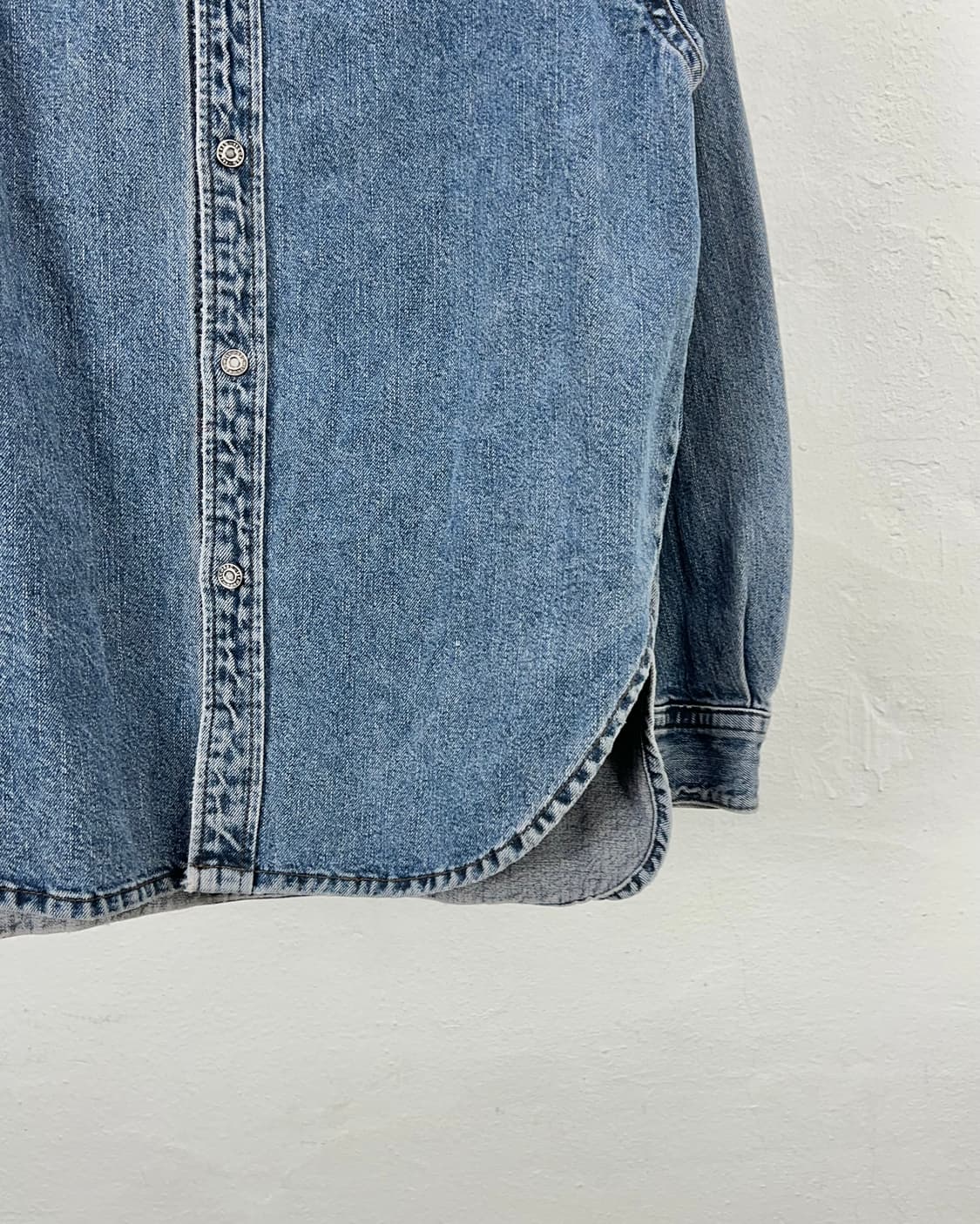 일꼬르소 웨스턴 스톤 워싱 데님 셔츠 자켓 상품이미지5