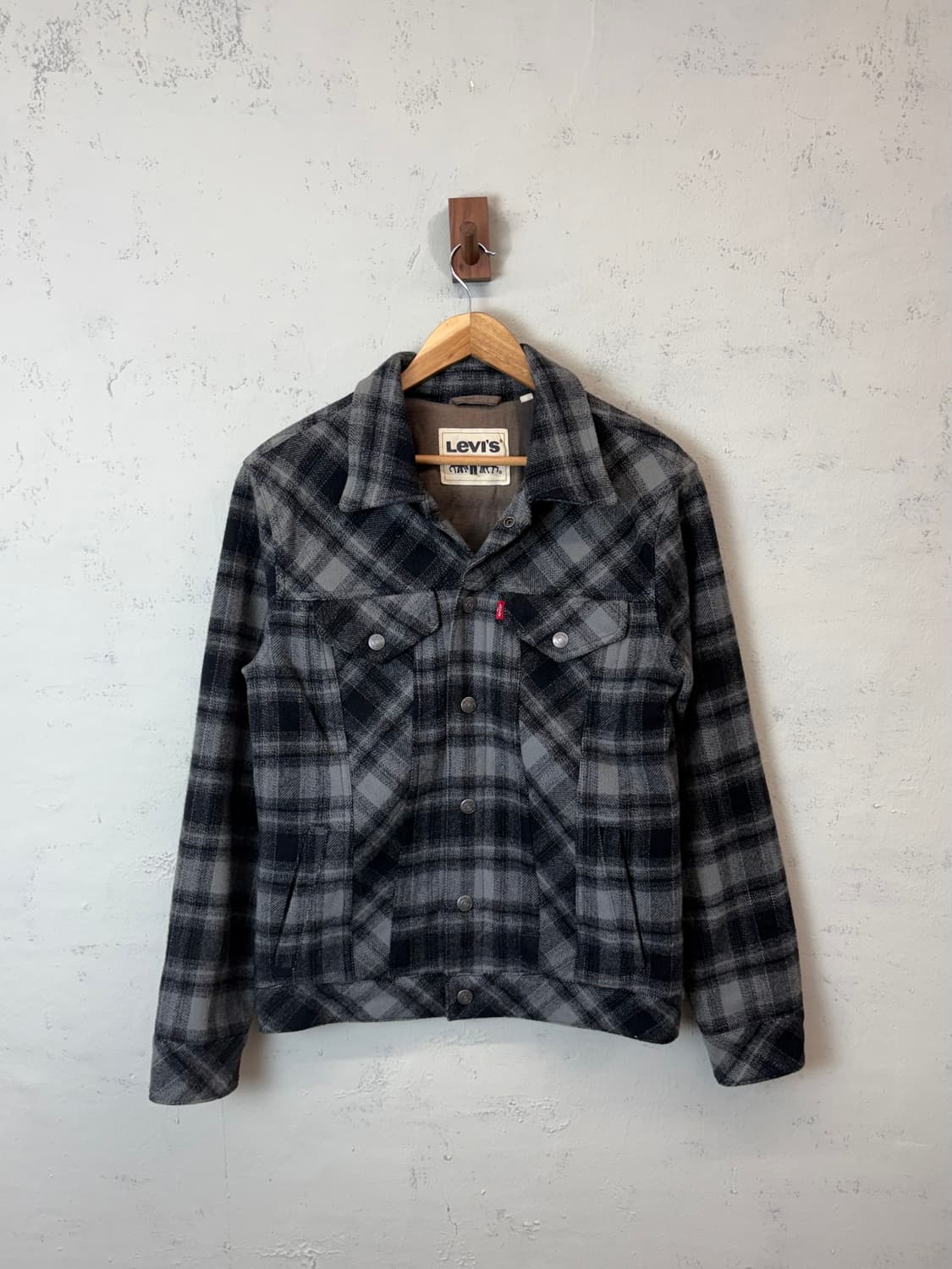 리바이스 플란넬 울 체크 트러커 자켓 상품이미지1