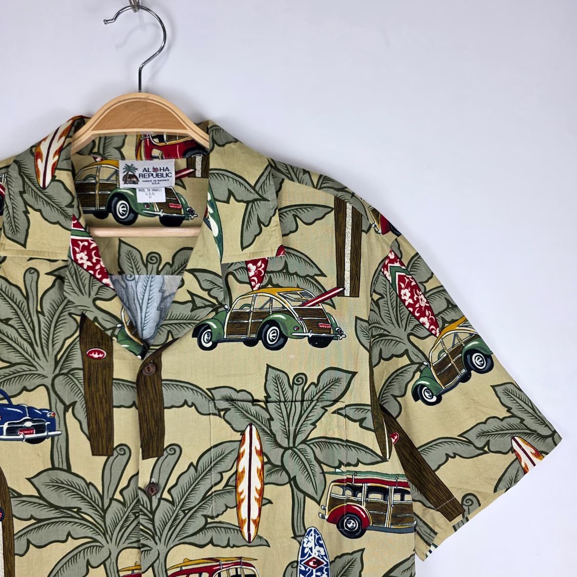 Aloha Republic 클래식 우디카 아메카지 반팔 셔츠 상품이미지3