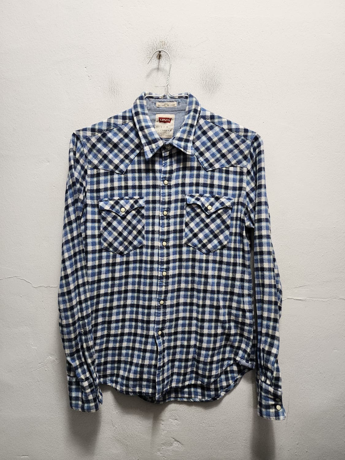 리바이스 화이트탭 모직 웨스턴 체크 셔츠 상품이미지1