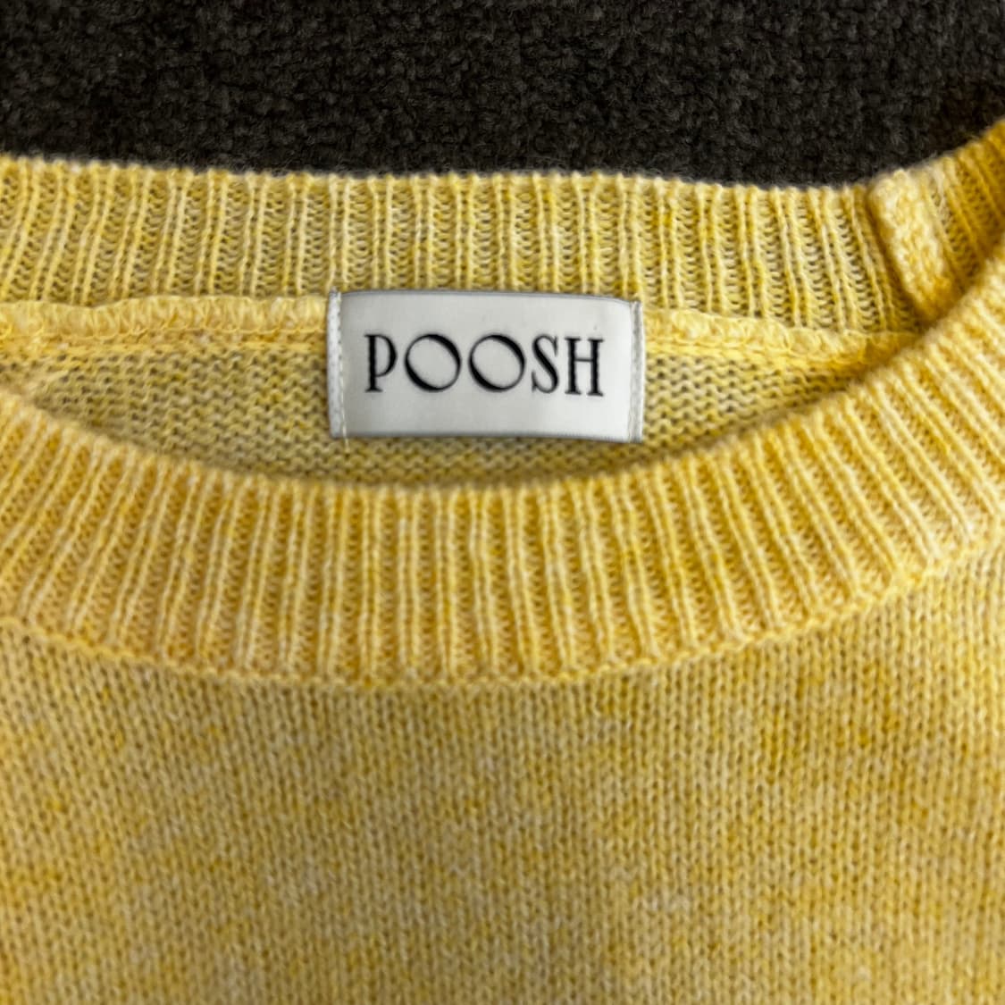 POOSH 옐로우 니트 스웨터 상품이미지2