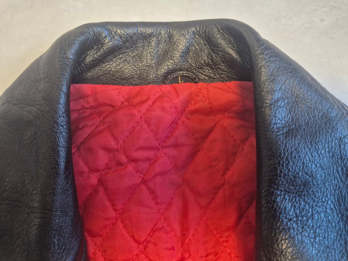 일본 빈티지 소가죽 라이더 자켓(팔 어깨 분리되는 라이더자켓) 상품이미지7