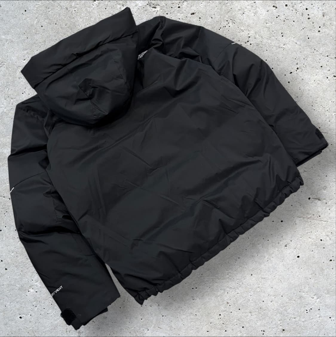 [L] 노스페이스 화이트라벨 멘톤 블랙 후드 패딩 자켓 B429 상품이미지2