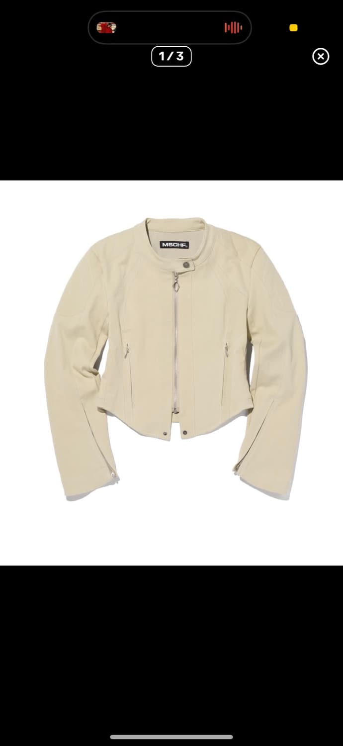 MSCHF COTTON BIKER JACKET_KHAKI BEIGE 상품이미지1