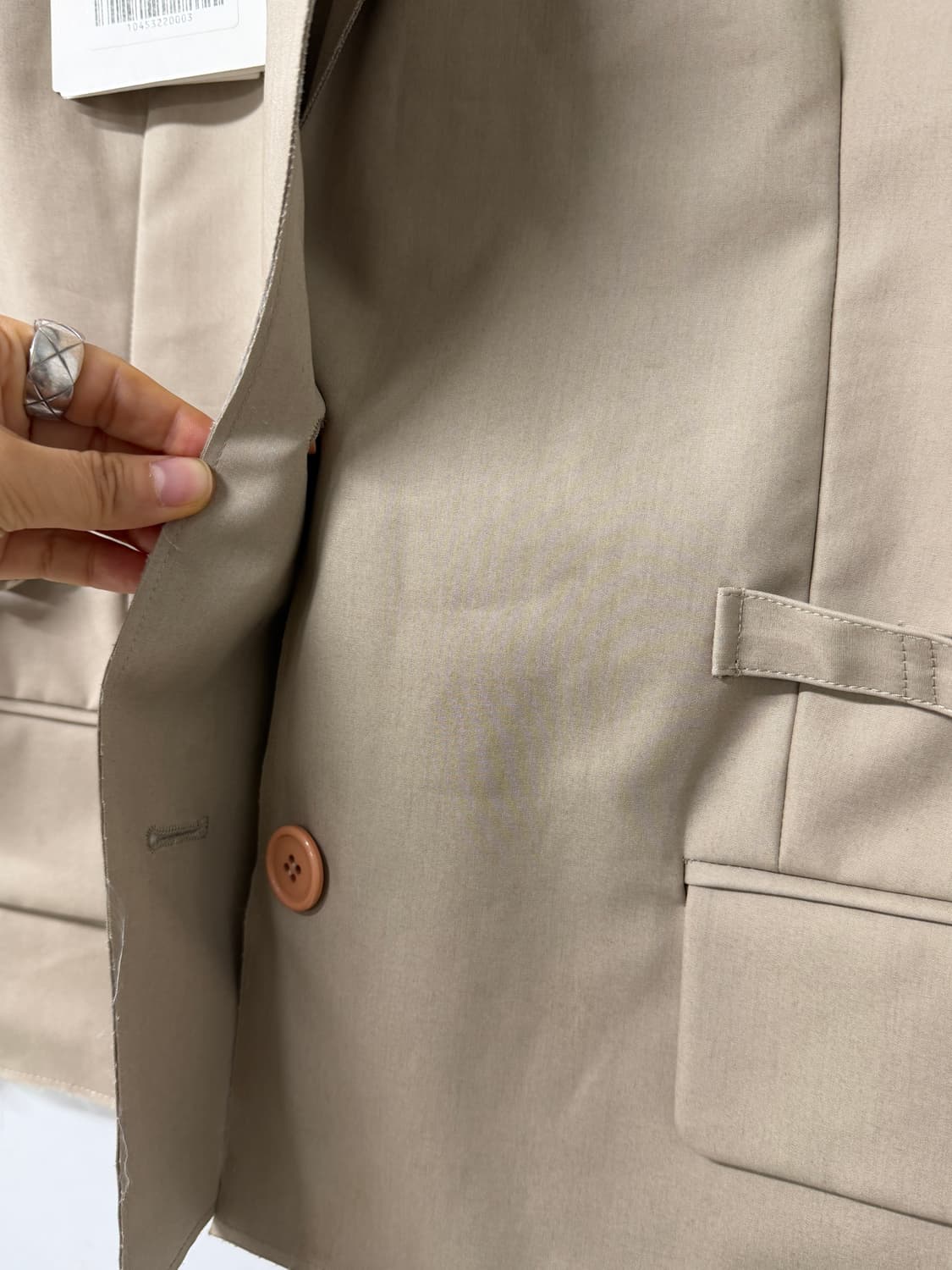 푸시버튼 베이지 핀턱 베스트 (새제품) 상품이미지3