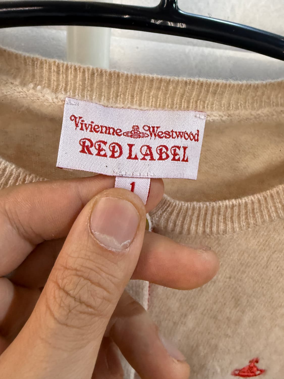 비비안웨스트우드 레드라벨 ORB 오트밀 가디건 상품이미지3