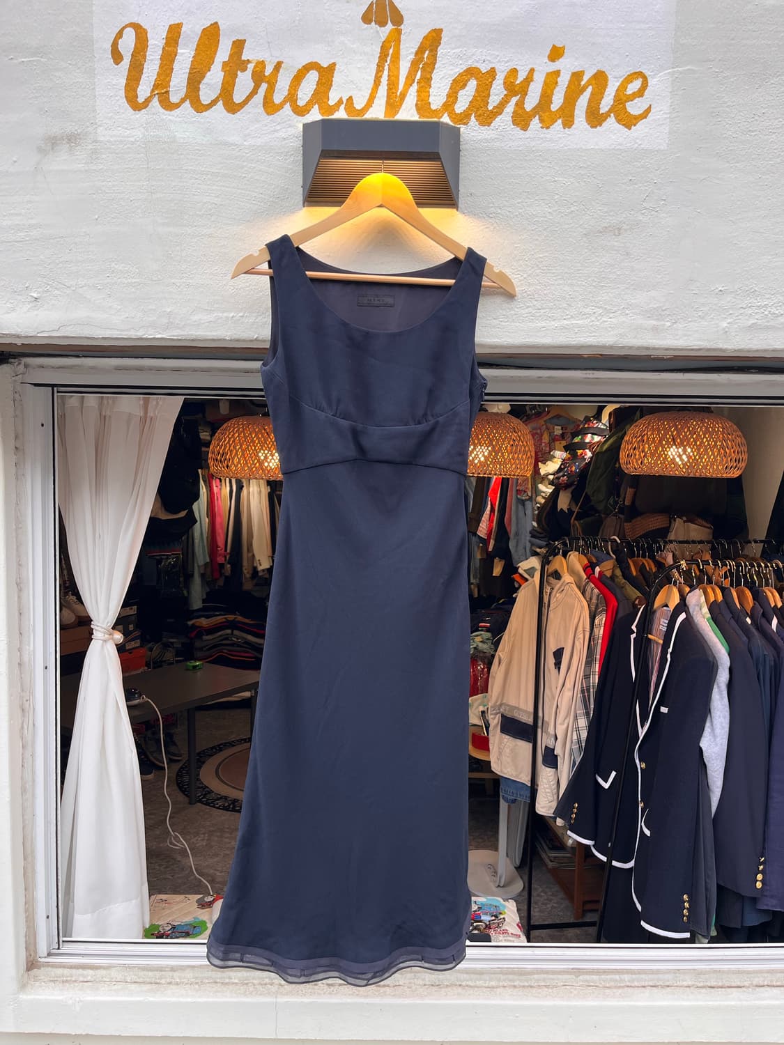 마인 슬리브리스 롱 원피스 상품이미지1