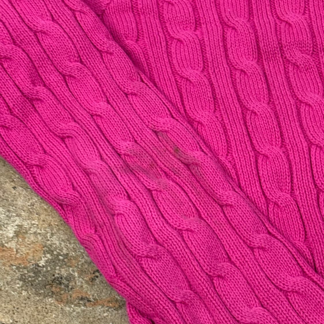 폴로 랄프로렌 핫핑크 꽈배기 니트 가디건 상품이미지7