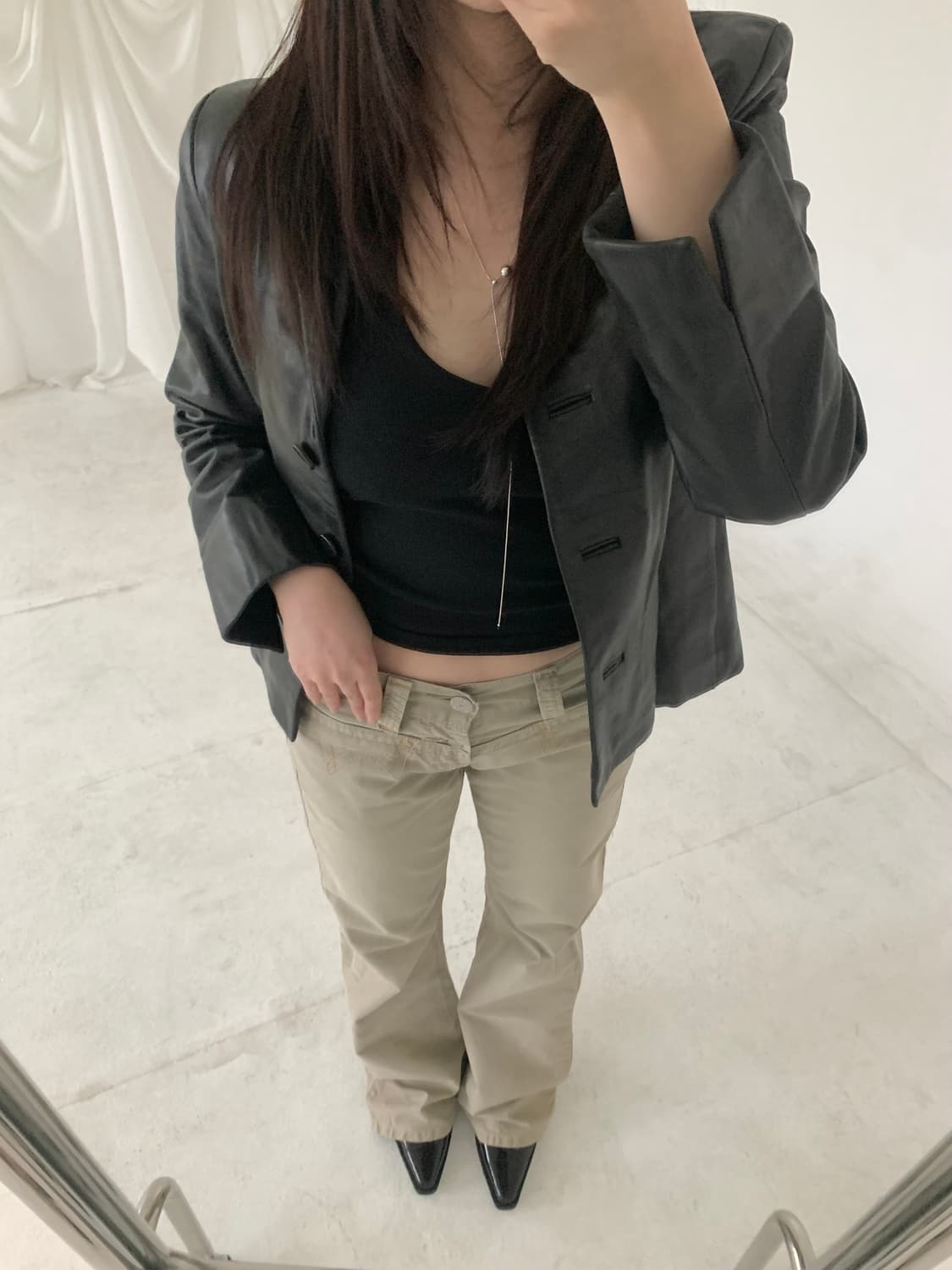 just fit leather JK 상품이미지3