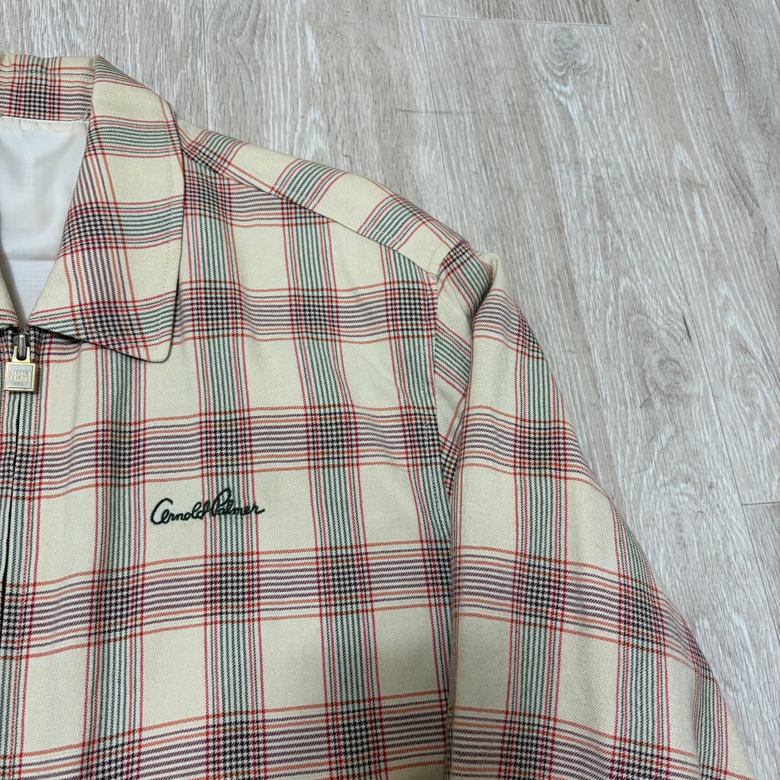 아놀드파머 남성 체크 블루종 자켓 L/100  상품이미지3