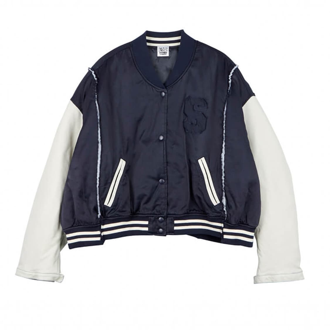 스탠드얼론 Satin Stadium Jumper - Navy 상품이미지1