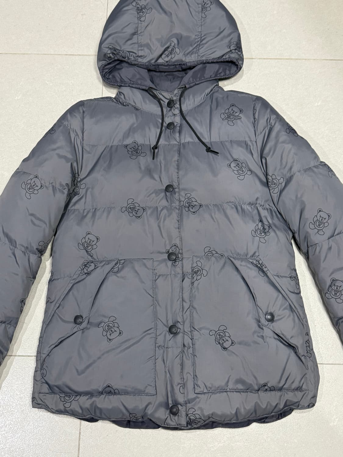 히스테릭 글래머 아카이브 퍽베어 패턴 경량 패딩 자켓 상품이미지3