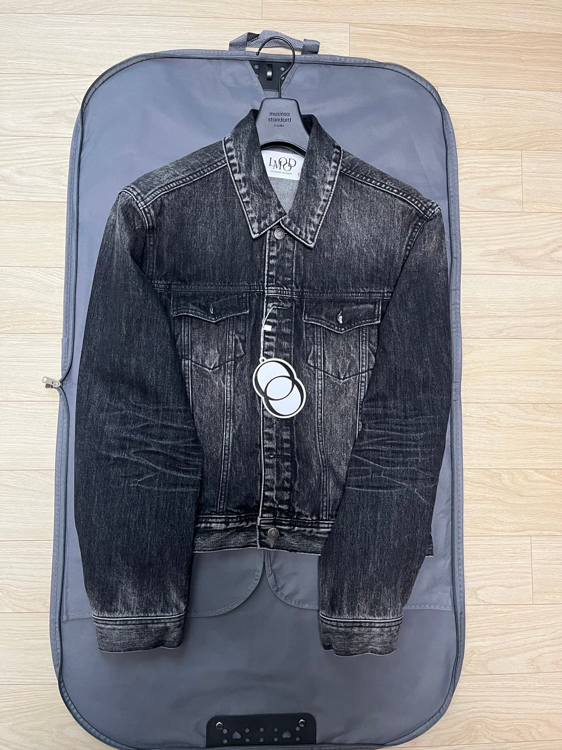 엘무드 마틴 데님 트러커 자켓 고스트블랙 44 상품이미지4