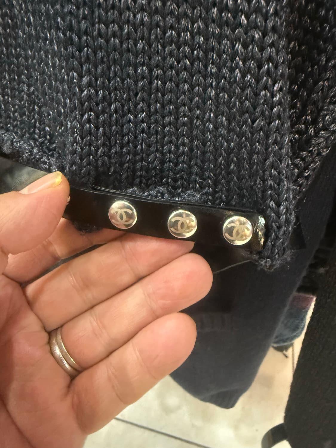 38/44-55 정품 샤넬 실크 니트 팝니다 상품이미지6