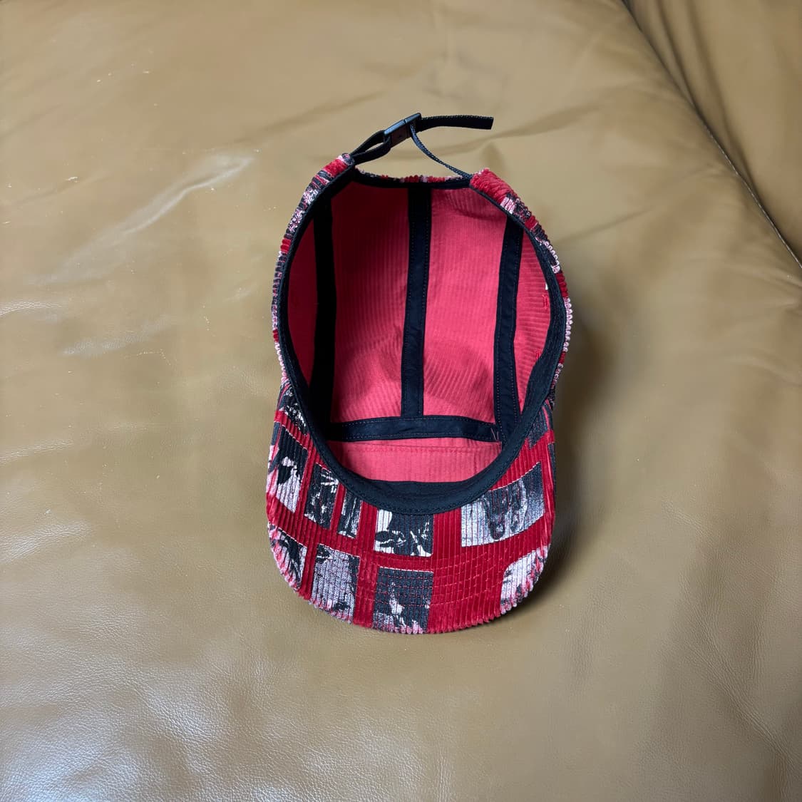 Supreme 슈프림 위어도 데이브 코듀로이 레드 캠프캡 모자 (Red) 상품이미지6