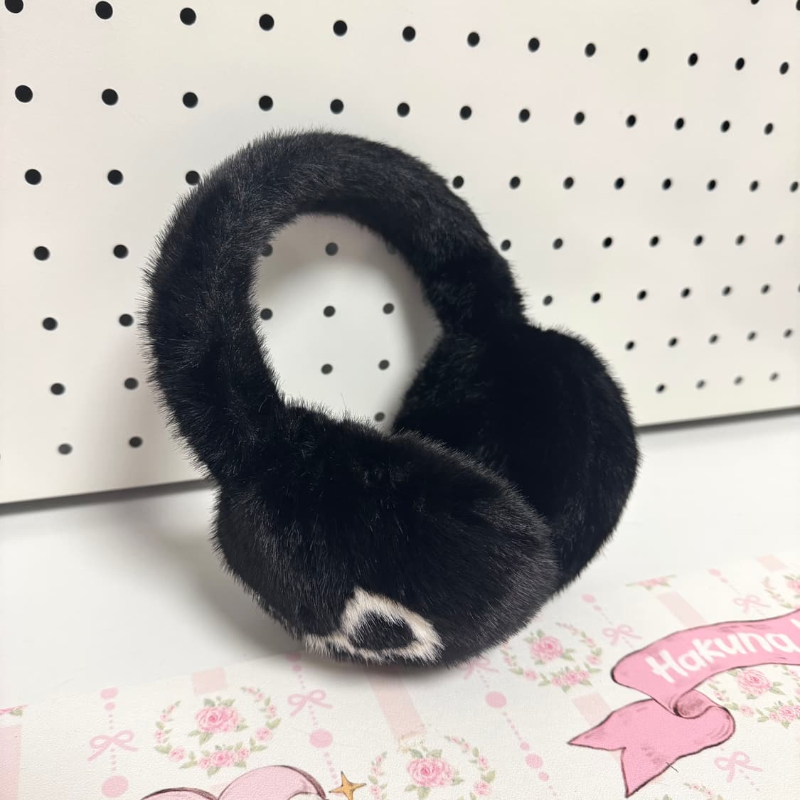 [새상품] 리본 퍼 귀마개 상품이미지3