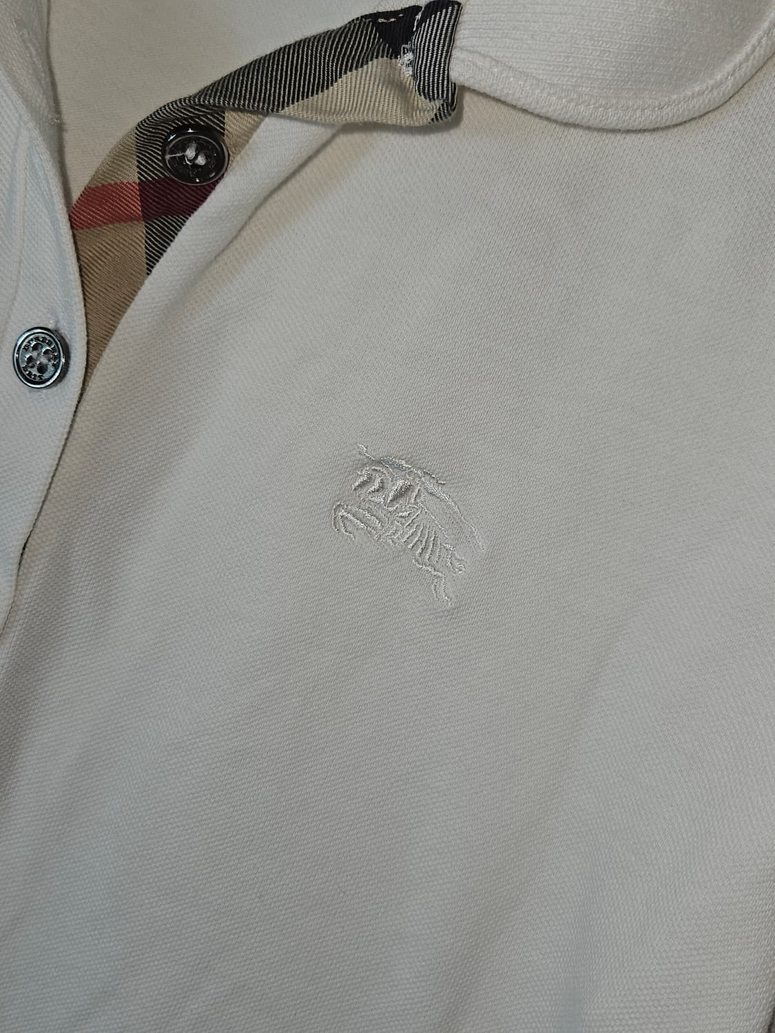 BURBERRY 버버리 브릿 정품 반팔 카라티 여성 정품 L 상품이미지2