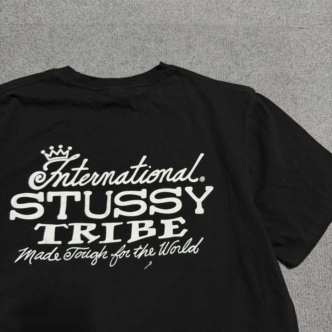 스투시 블랙 반팔 티셔츠 M 상품이미지1