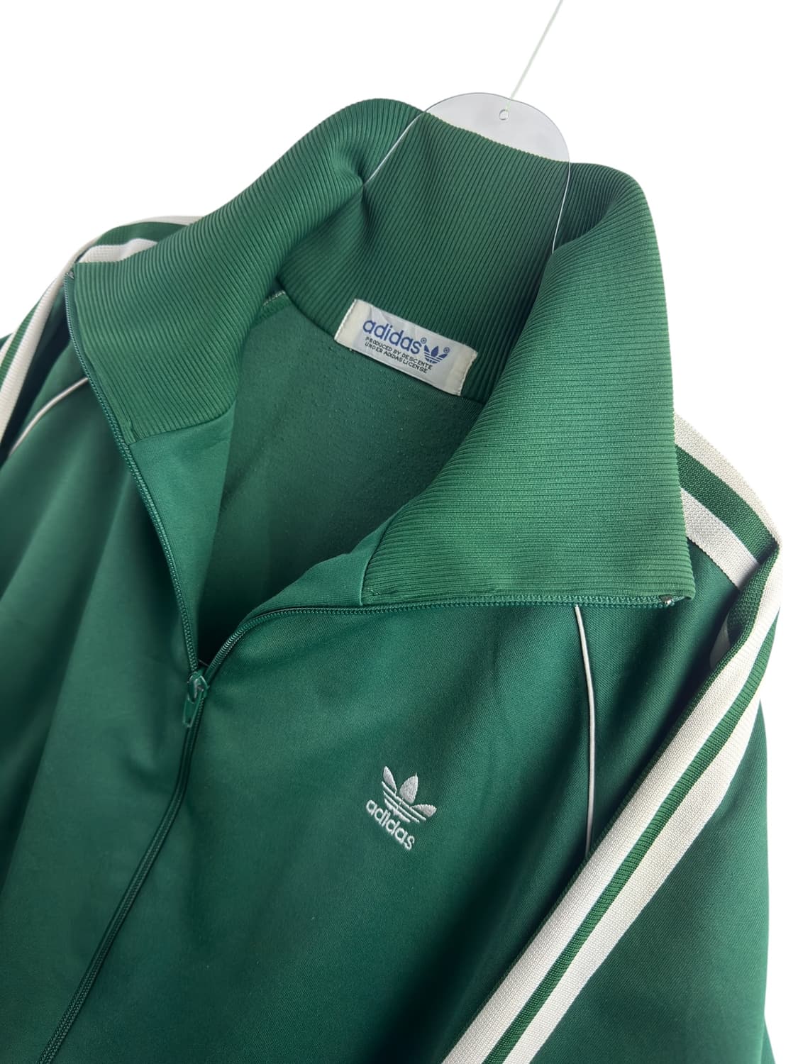 80s 아디다스 데상트 화이트 그린 트랙탑져지1415 상품이미지3