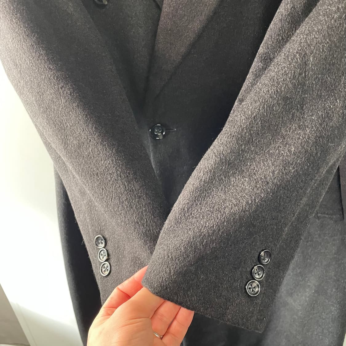 퓨어 캐시미어 더블 롱 코트 상품이미지5