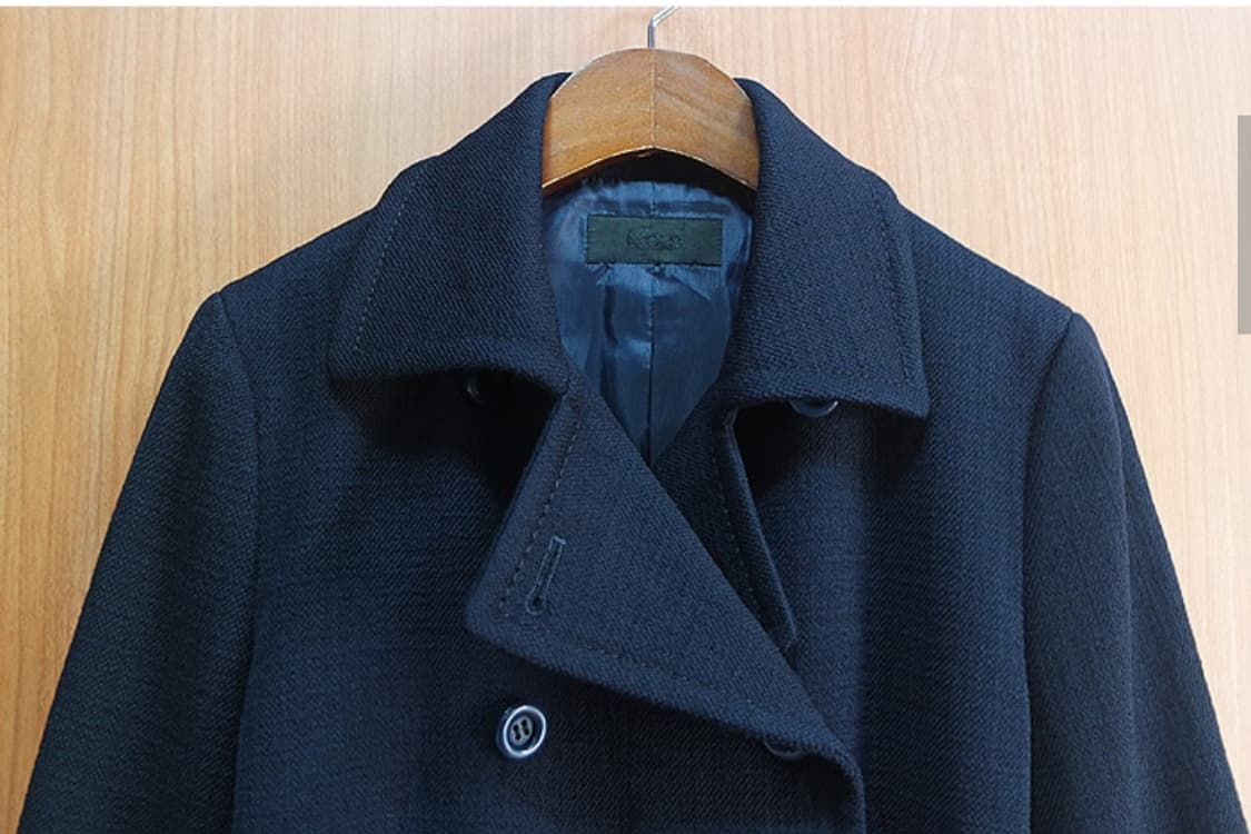 i c b 울 100%   네이비 더블 버튼 숏 자켓 상품이미지2