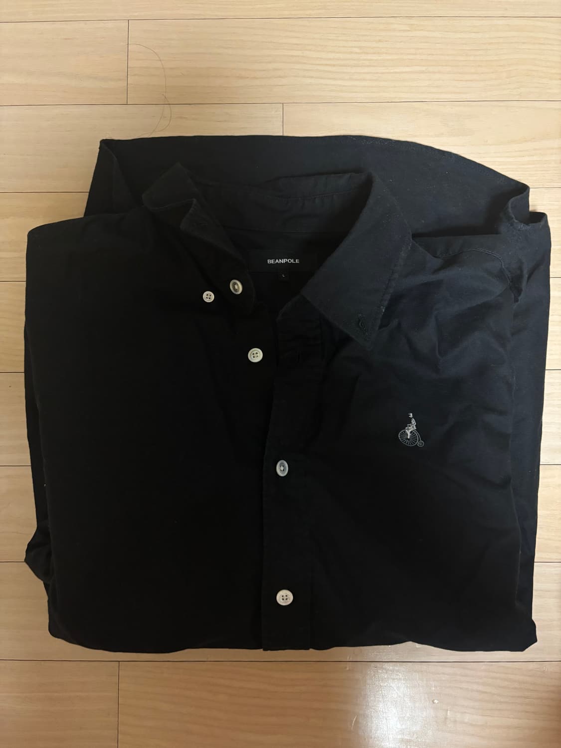 빈폴 옥스포드 솔리드셔츠 블랙L 상품이미지3