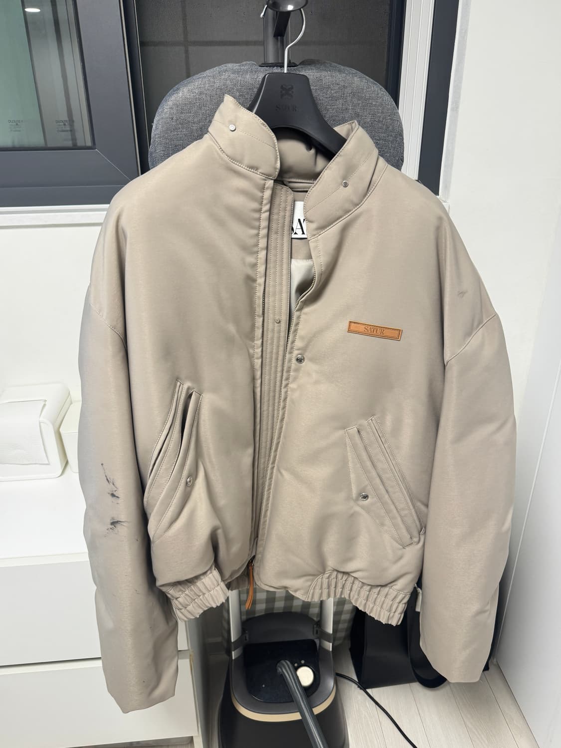 세터 패딩 XL 아이보리 상품이미지1
