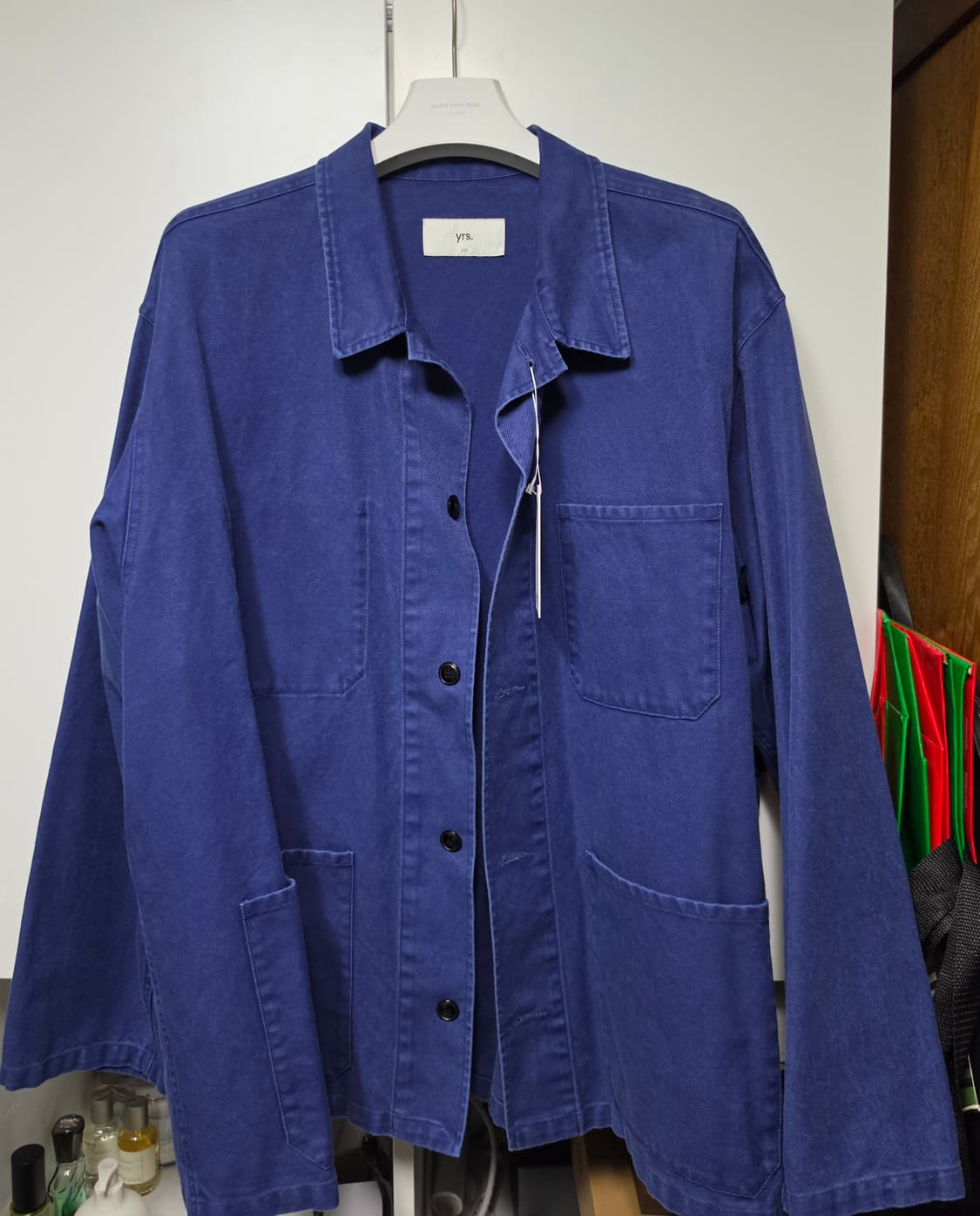 이얼즈어고 프렌치 워크자켓 블루 L사이즈(105) 판매 상품이미지1