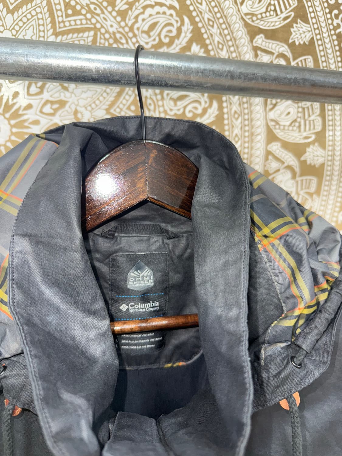 콜롬비아 옴니쉴드 체크 후드 바람막이  상품이미지5