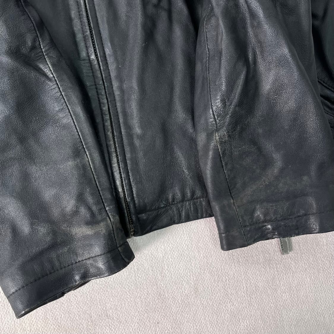 W 100 버버리 90s 램스킨 가죽 자켓 상품이미지6