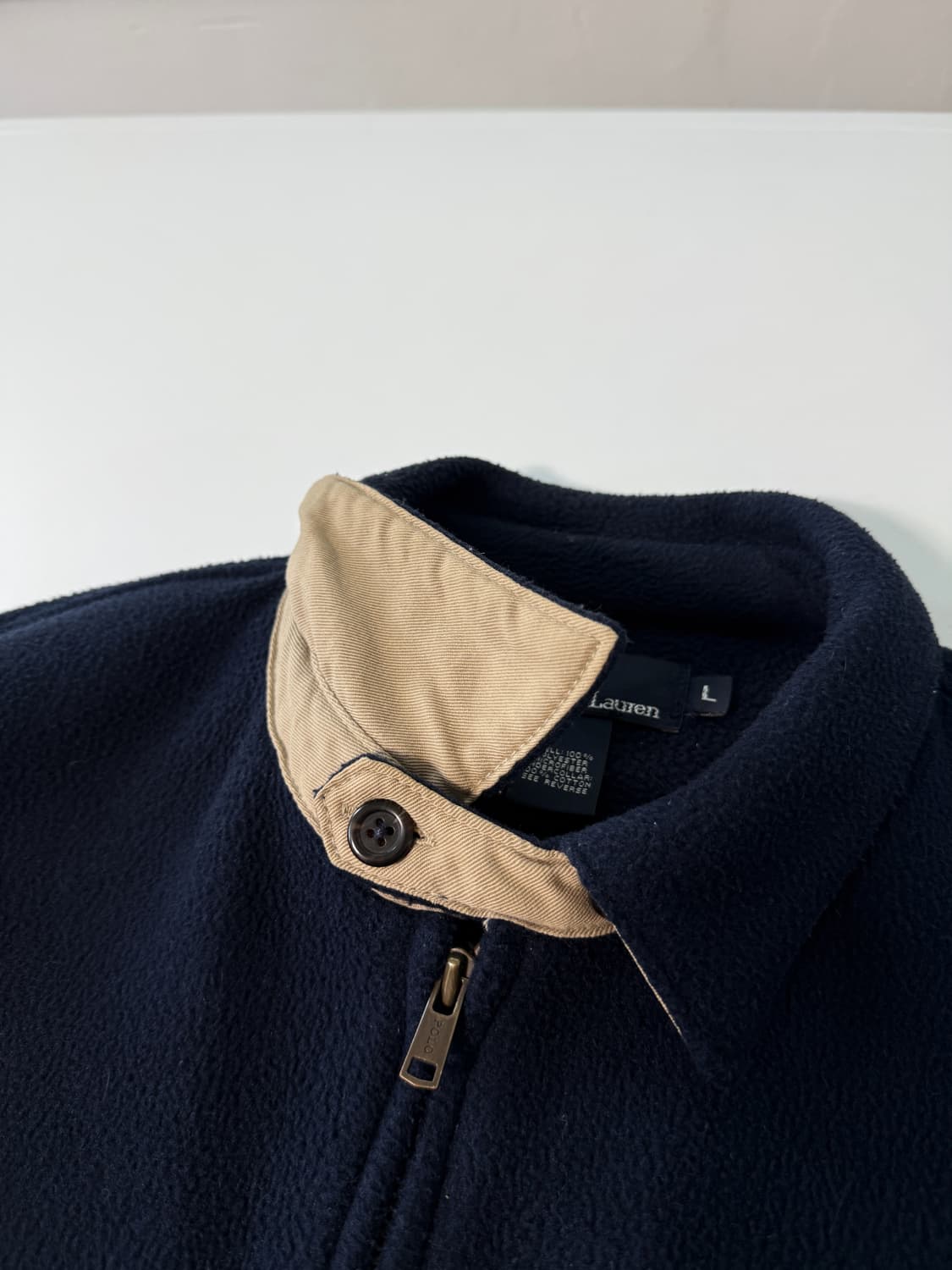 폴로 랄프로렌 00‘s USA 오버핏 딥네이비 플리스 스윙 자켓 상품이미지7