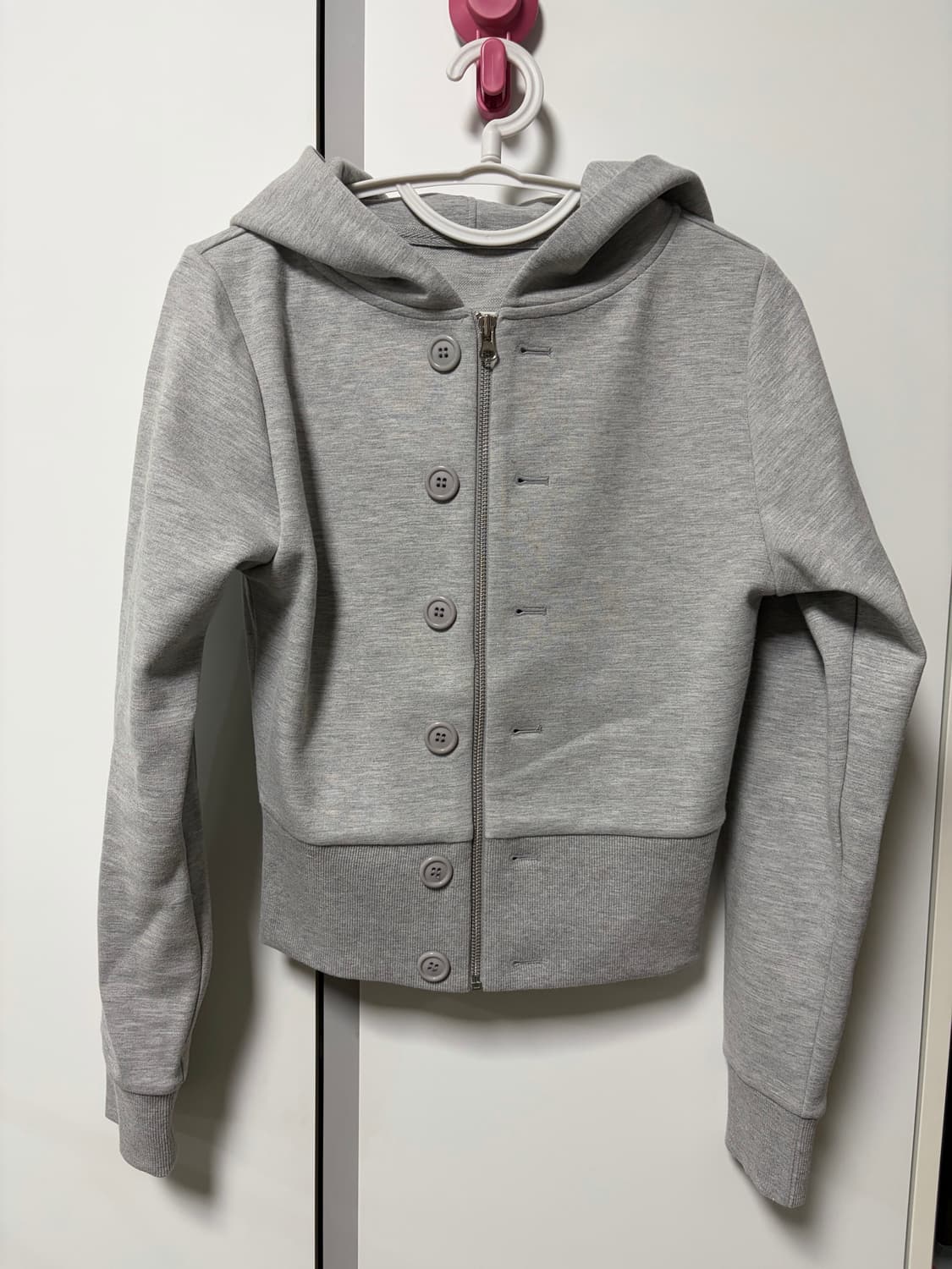 CLaddA button 2way zip-up, gray 상품이미지8