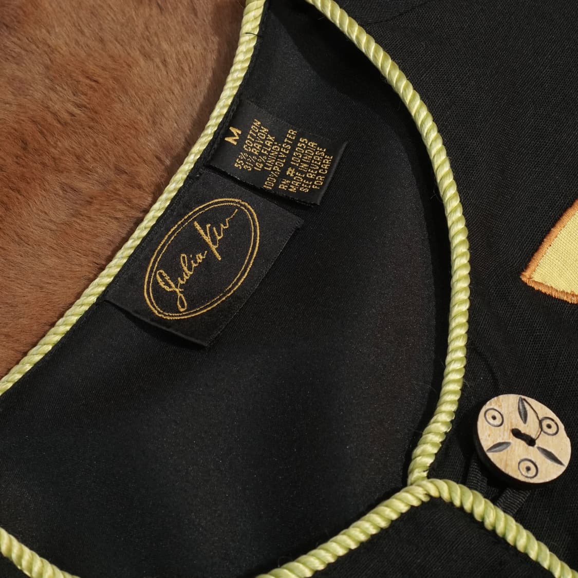 1990s 아플리케 핸드메이드 자수 자켓 상품이미지6