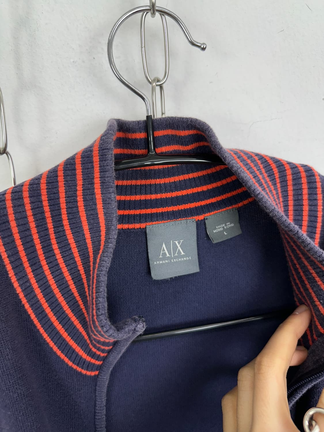 Armani Exchange Contrast Stripe Ribbed Z 상품이미지7