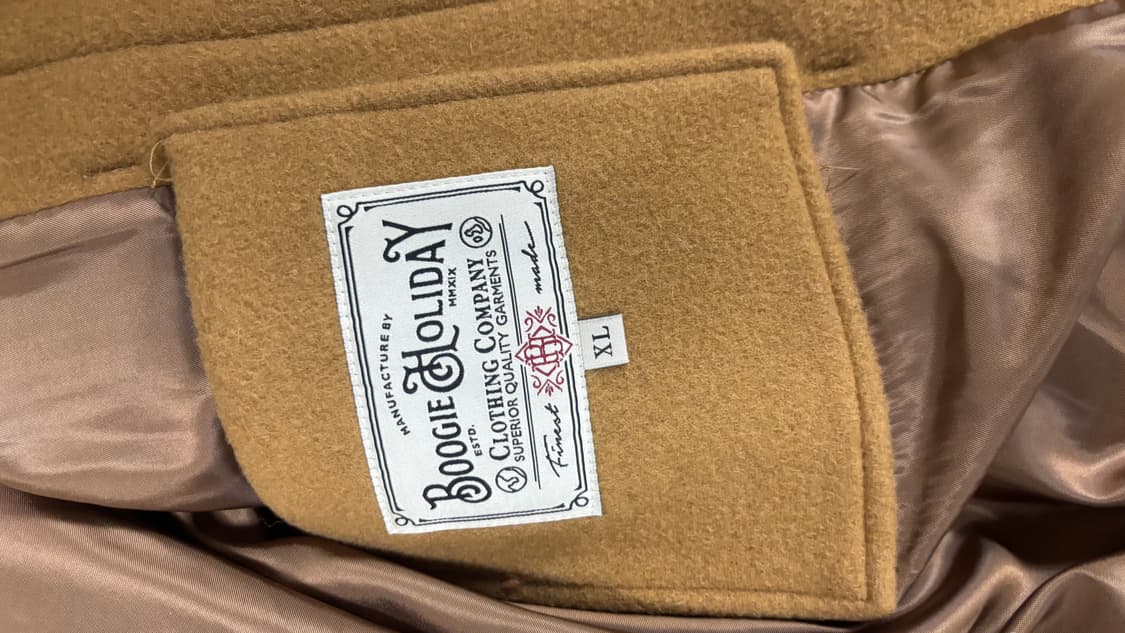 부기홀리데이 더플 코트 카멜 XL 상품이미지4