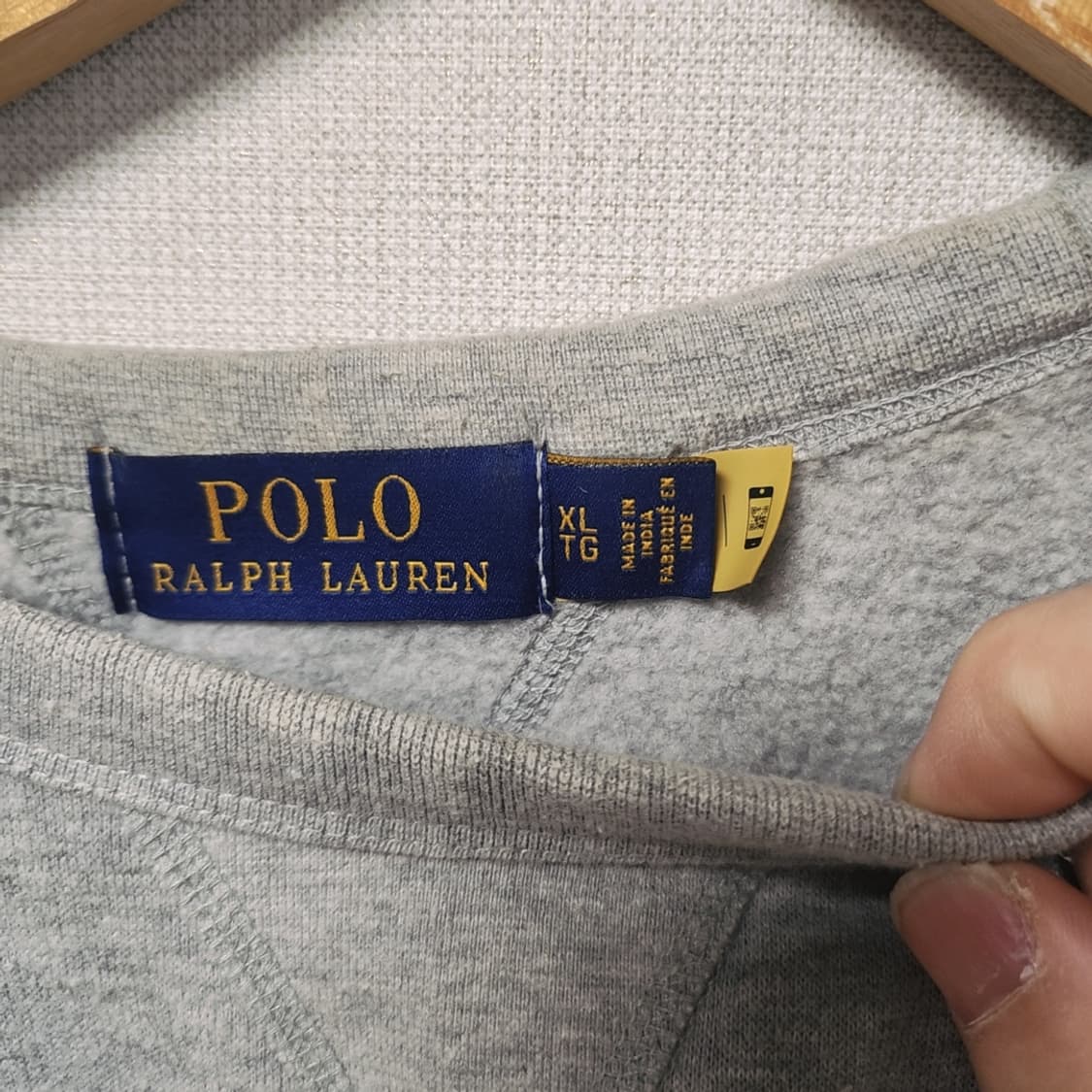[XL] 폴로 랄프로렌 기모 맨투맨 회색 상품이미지3