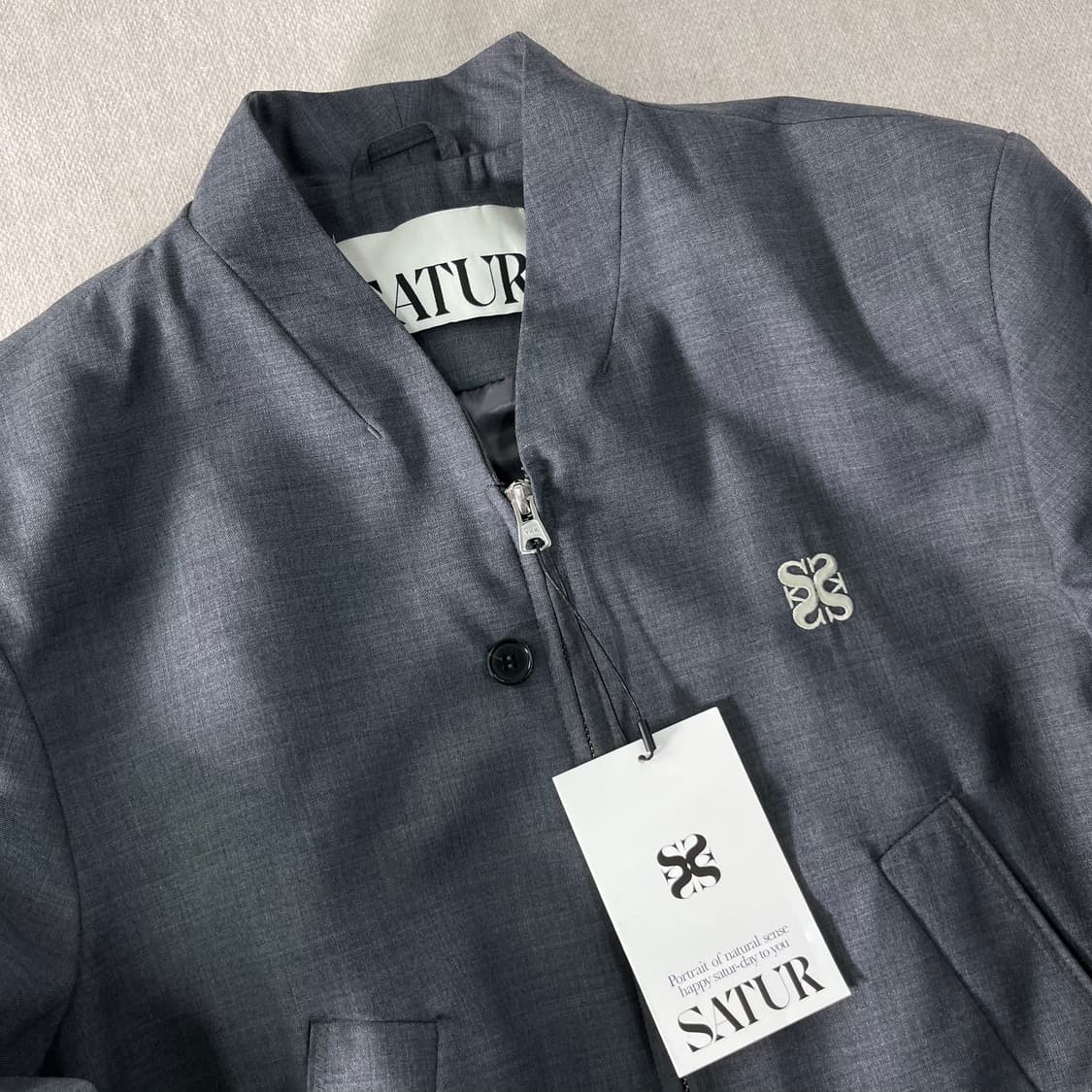 W 95 세터 블레이져 차콜 자켓 상품이미지2